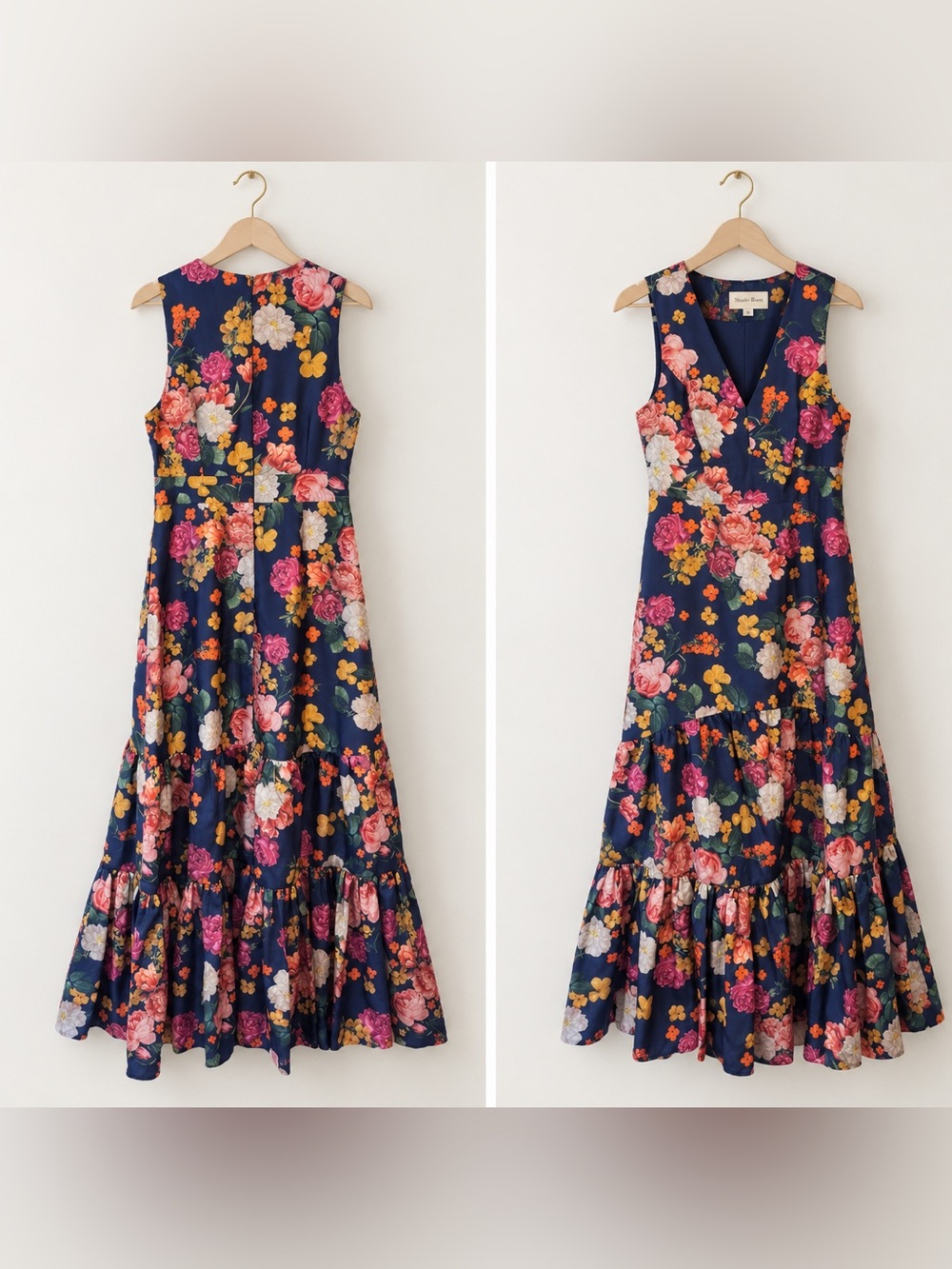 SACHIN & BABI Rori Gown in Midnights Magic Blooms Size 10 Formal Gown
